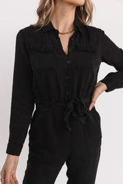 Frenzia Black Utility Jumpsuit - FINAL SALE - JO+CO