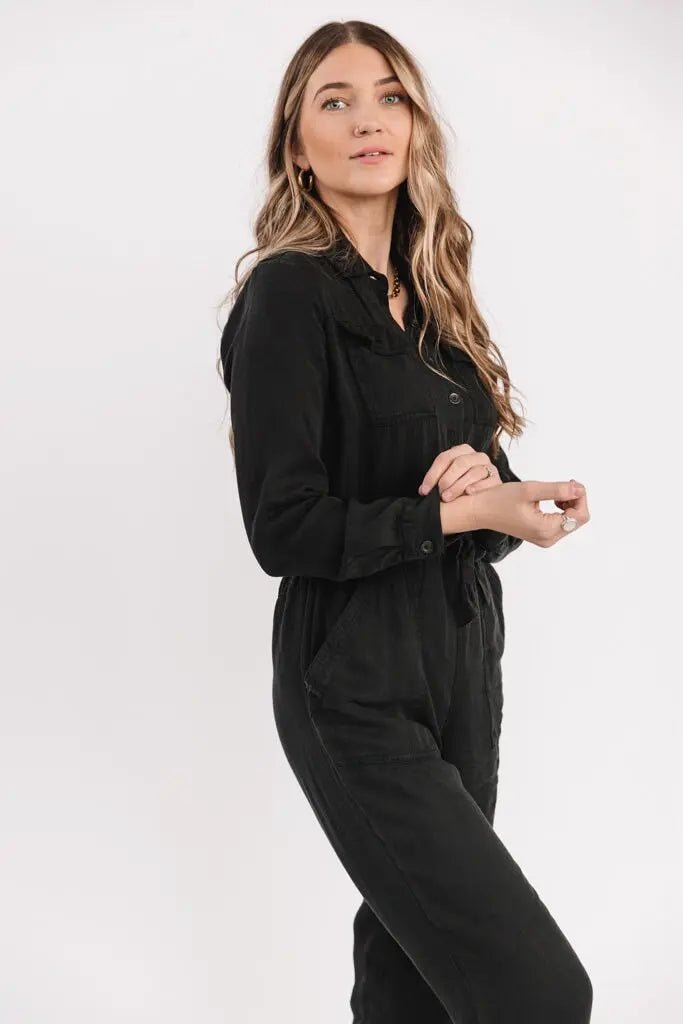 Frenzia Black Utility Jumpsuit - FINAL SALE - JO+CO