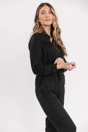 Frenzia Black Utility Jumpsuit - FINAL SALE - JO+CO