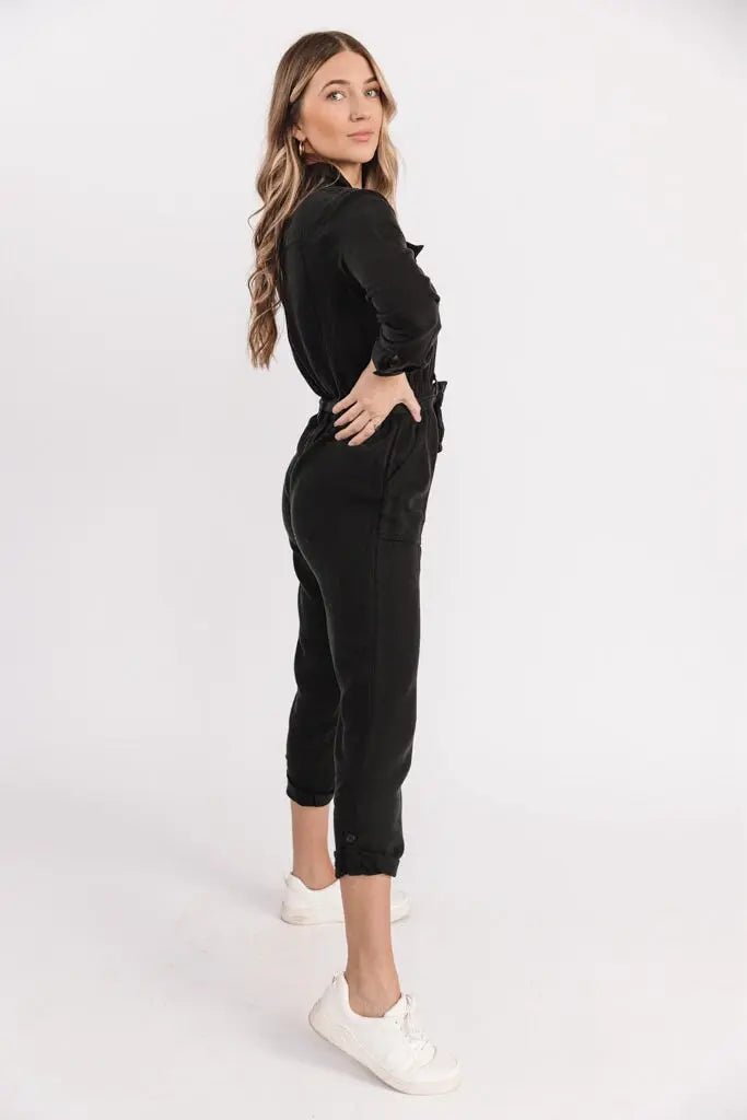 Frenzia Black Utility Jumpsuit - FINAL SALE - JO+CO