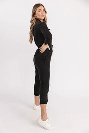 Frenzia Black Utility Jumpsuit - FINAL SALE - JO+CO