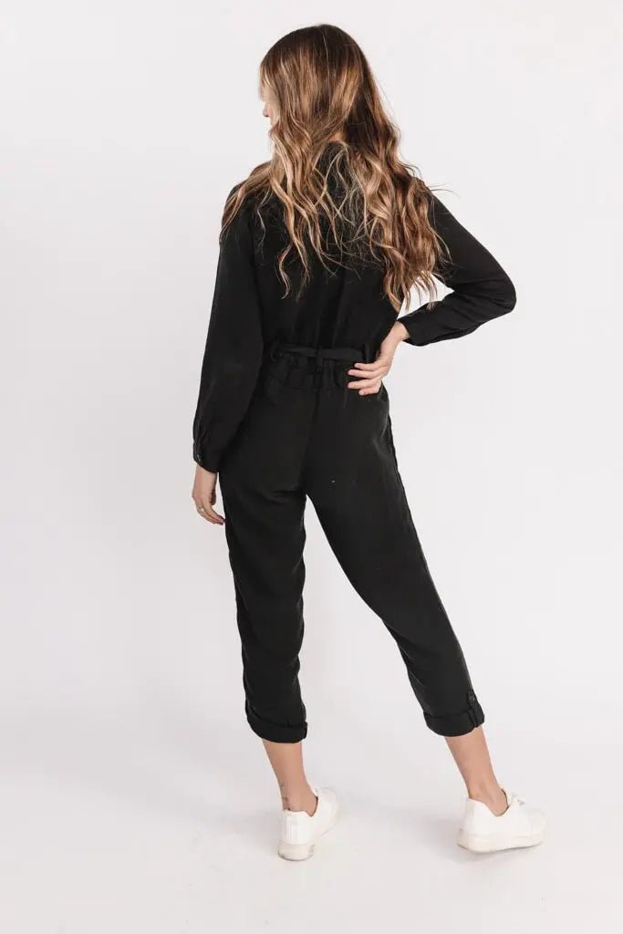 Frenzia Black Utility Jumpsuit - FINAL SALE - JO+CO