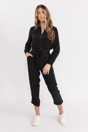 Frenzia Black Utility Jumpsuit - FINAL SALE - JO+CO