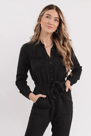 Frenzia Black Utility Jumpsuit - FINAL SALE - JO+CO