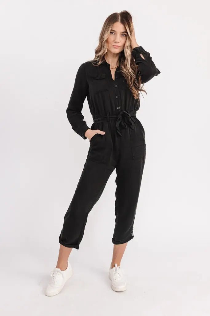 Frenzia Black Utility Jumpsuit - FINAL SALE - JO+CO