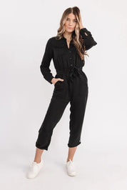 Frenzia Black Utility Jumpsuit - FINAL SALE - JO+CO