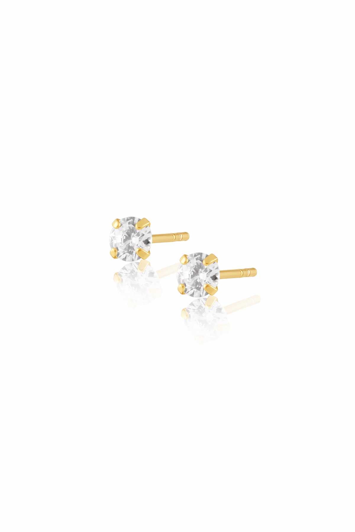 Incanto Gold Stud Earrings - FINAL SALE - JO+CO