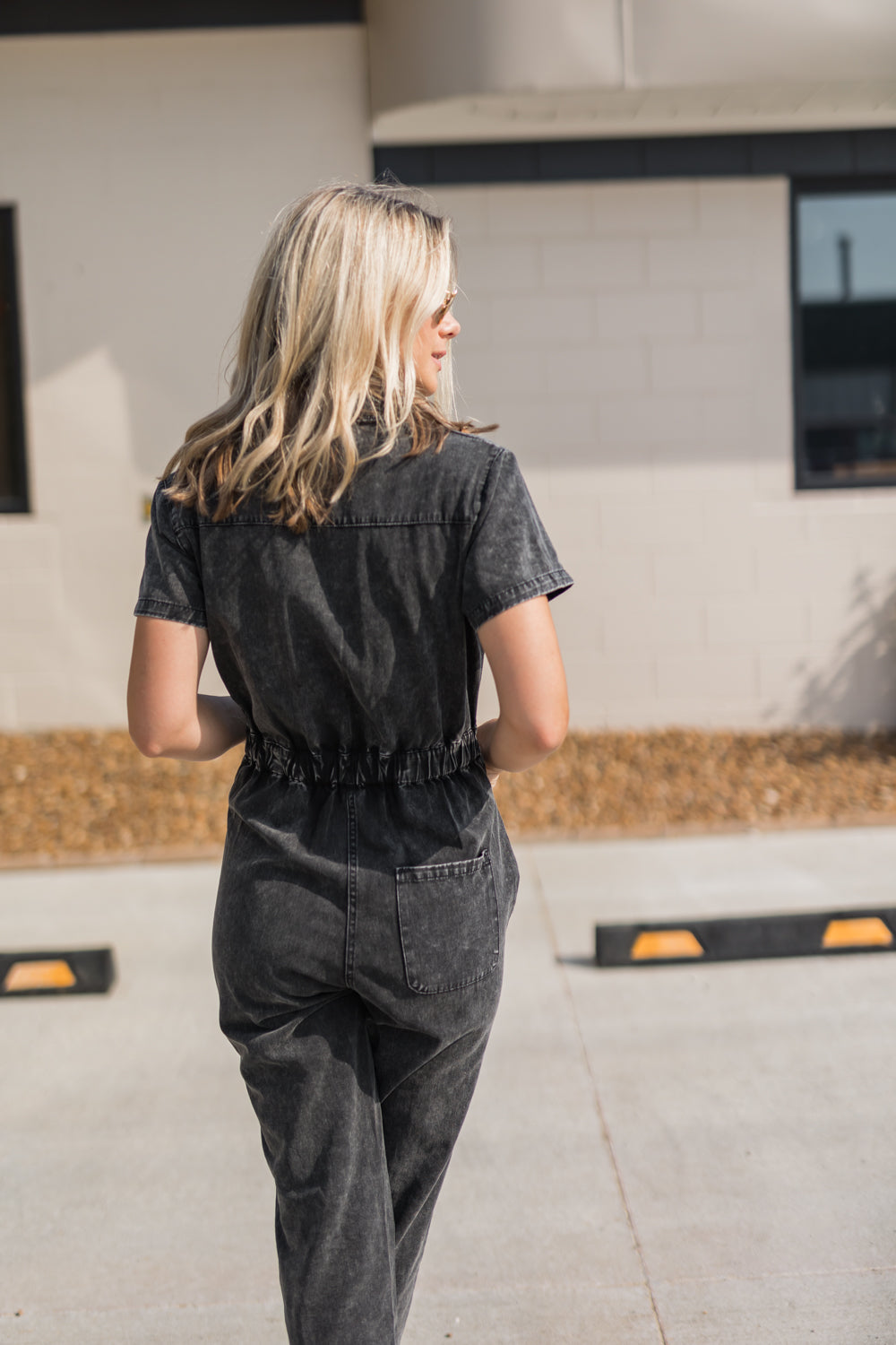 Only The Sweetest Denim Utility Pocket Jumpsuit - BLACK 135 JUMPSUITS/ROMPERS 