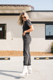 Only The Sweetest Denim Utility Pocket Jumpsuit - BLACK 135 JUMPSUITS/ROMPERS 