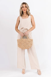 River Natural Linen Tank & Pant Set - FINAL SALE - JO+CO