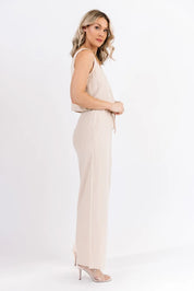 River Natural Linen Tank & Pant Set - FINAL SALE - JO+CO