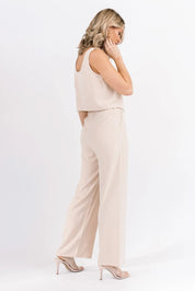 River Natural Linen Tank & Pant Set - FINAL SALE - JO+CO