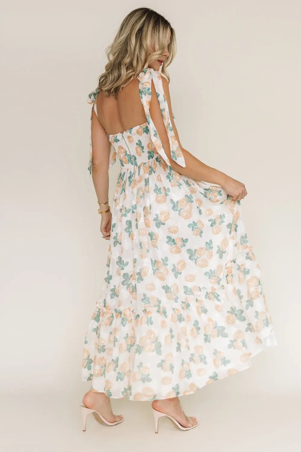 Sweet Serenade Floral Corset Maxi Dress - JO+CO