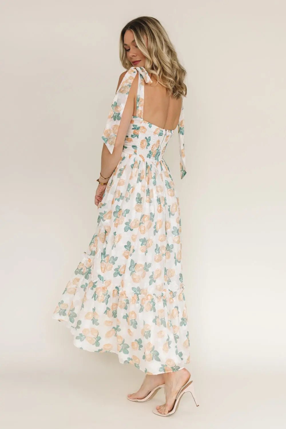 Sweet Serenade Floral Corset Maxi Dress - JO+CO
