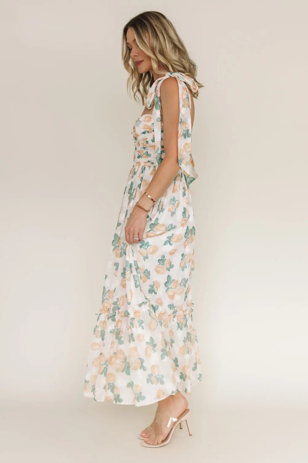 Sweet Serenade Floral Corset Maxi Dress - JO+CO