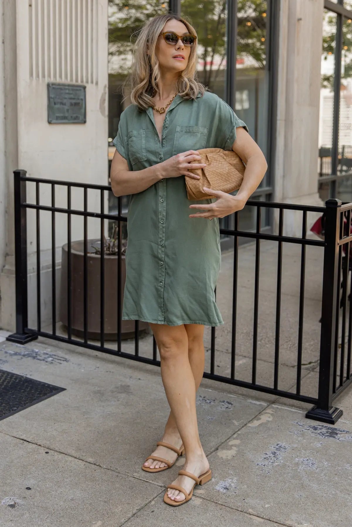 Velvet Heart Joya Safari Tencel Shirt Dress - FINAL SALE - JO+CO